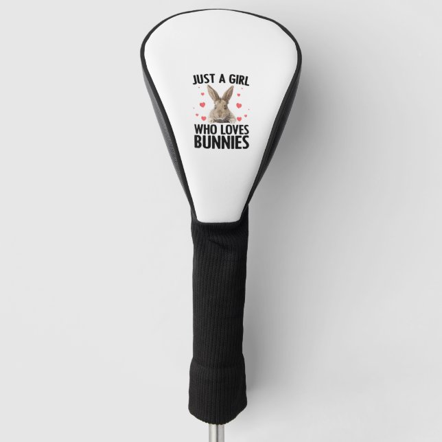 Niedliche Bunny Design für Mädchen Frauen Kaninche Golf Headcover (Vorderseite)