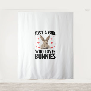 Niedliche Bunny Design für Mädchen Frauen Kaninche Wandteppich
