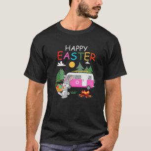 Niedliche Bunny Eggs Osterfest Camping Happy Oster T-Shirt