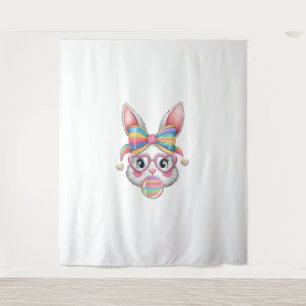 Niedliche Bunny Face Coquette Bussen Girls Schule Wandteppich