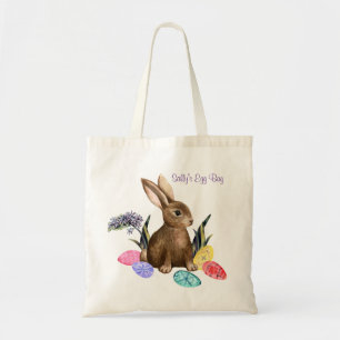 Niedliche Bunny Oaster Egg Bag - bearbeiteter Text Tragetasche