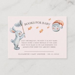 Niedliche Bunny Stars Rainbow Diaper Raffel Begleitkarte