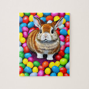 Niedliche Bunny und Jellybeans Puzzle