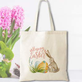 Niedliche Bunny Watercolor Eier Ostertote Beutel Tragetasche