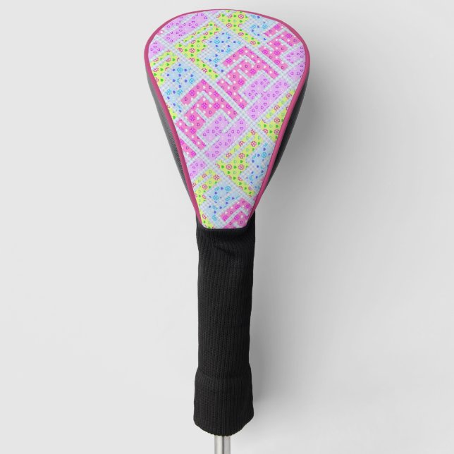 Niedliche bunt gürtelförmige Graffiti-Muster li Golf Headcover (Vorderseite)