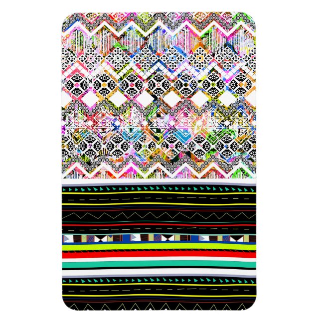 Niedliche bunte Aztec-Stammmuster Magnet (Vertikal)