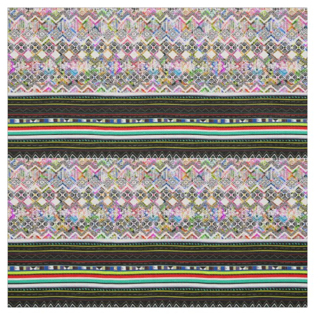 Niedliche bunte Aztec-Stammmuster Stoff (Muster)