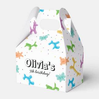 Niedliche bunte Ballontiere Geburtstagsparty Geschenkschachtel