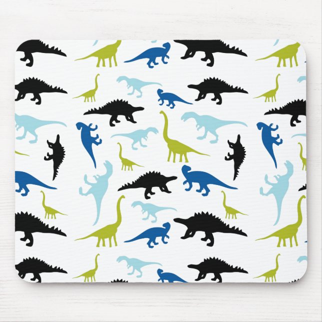 Niedliche bunte Dinosaurier-Mousepad Mousepad (Vorne)