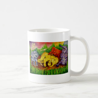 niedliche bunte Elefanten Kaffeetasse