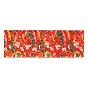 Niedliche bunte japanische Blumenmuster Namenschild