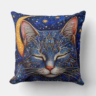 Niedliche bunte Katze Kissen