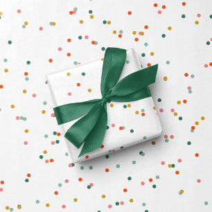 Niedliche bunte Punkte schlichter, lustiger Feiert Geschenkpapier