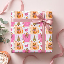 Niedliche bunte retro-Feiertags-Weihnachtskatzen