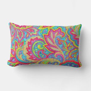 Niedliche, bunte Vintage Blumenmotive Lendenkissen