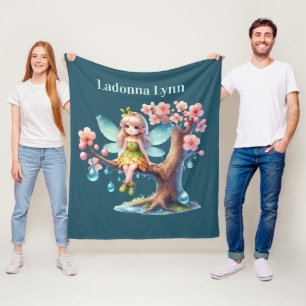 Niedliche Butterfly Fee gibt Mädchen Namen Fleecedecke