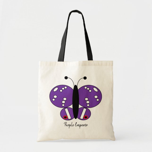 Niedliche Butterfly-Tasche - Lila Kaiser Tragetasche (Vorne)