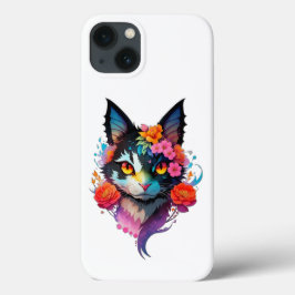 Niedliche BVT-KATZE mit BlumenmusterPhone/iPad-Geh Case-Mate iPhone Hülle