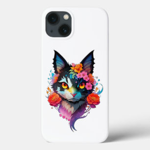 Niedliche BVT-KATZE mit BlumenmusterPhone/iPad-Geh Case-Mate iPhone Hülle