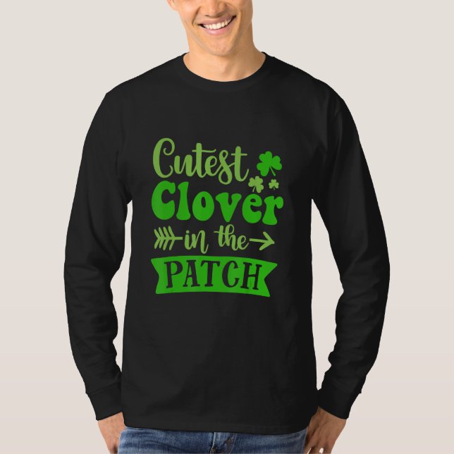 Niedliche C in Patch St Patrick S Day Kinder irisc T-Shirt (Vorderseite)