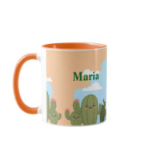 Niedliche Cacti Blue Sky Tasse