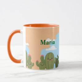 Niedliche Cacti Blue Sky Tasse