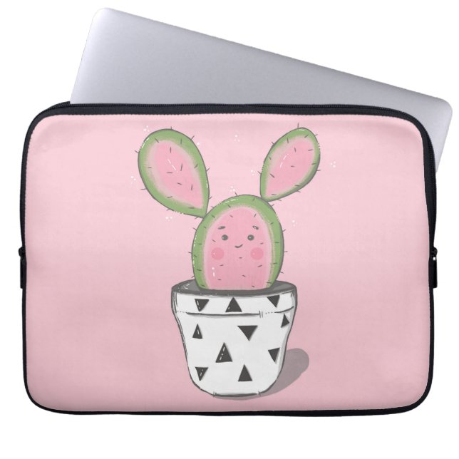 Niedliche Cactus Electronics Bag Laptopschutzhülle (Vorderseite)