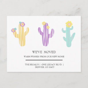 niedliche Cactus Zuhause, die Postkarte verschiebe