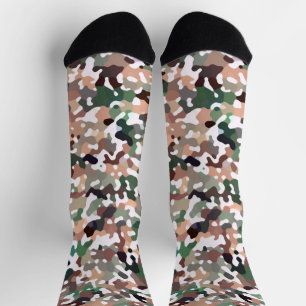 Niedliche Camouflage - mehrfarbiges Muster Socken