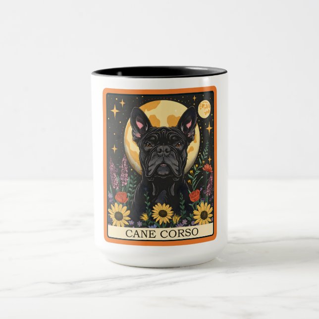 Niedliche Cane Corso Dog Tarot Card Tasse (Zentrum)