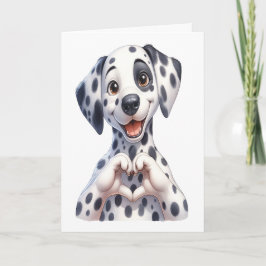 Niedliche Canine Liebe Card Karte