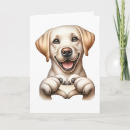 Niedliche Canine Liebe Card Karte
