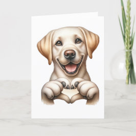 Niedliche Canine Liebe Card Karte