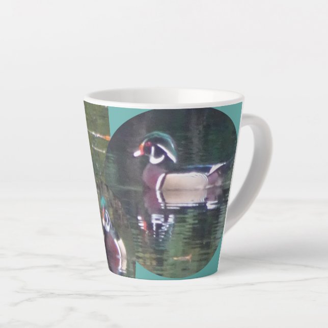Niedliche Carolina Duck Design Latte Tasse (Rechte Ecke)
