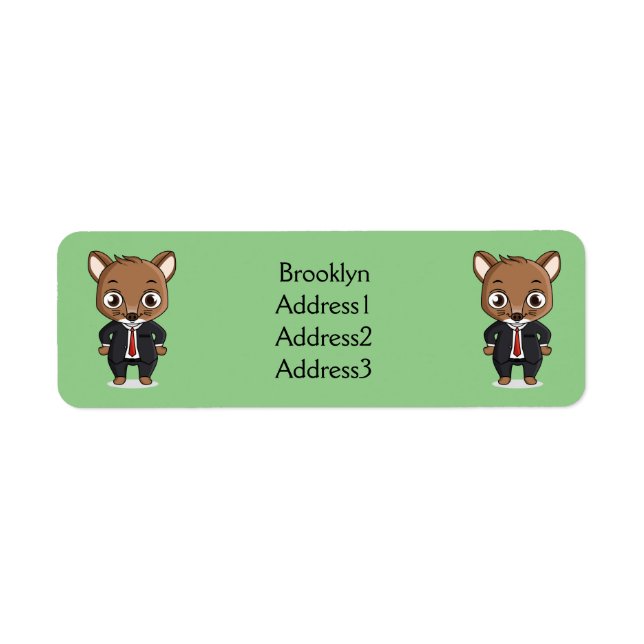 Niedliche Cartoon-Abbildung (Vorne)