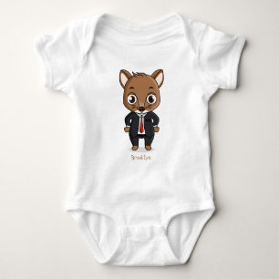 Niedliche Cartoon-Abbildung Baby Strampler