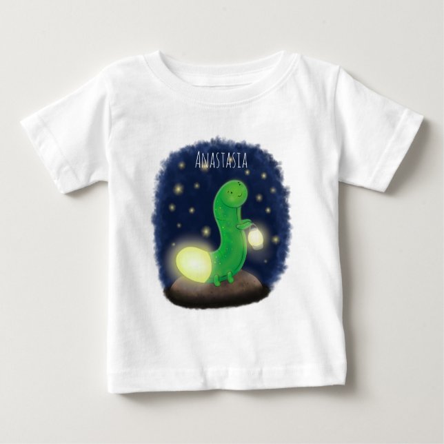 Niedliche Cartoon-Abbildung Baby T-shirt (Vorderseite)