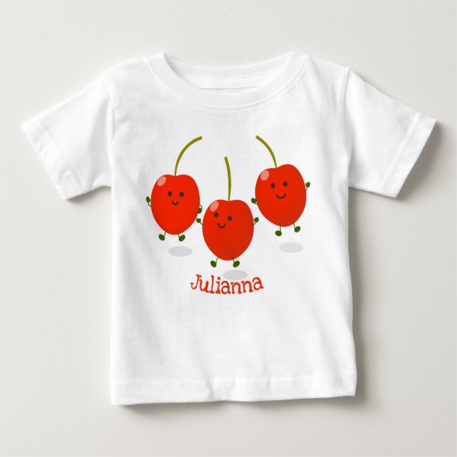 Niedliche Cartoon-Abbildung Baby T-shirt (Vorderseite)