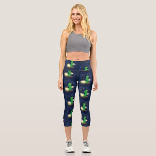 Niedliche Cartoon-Abbildung Capri Leggings