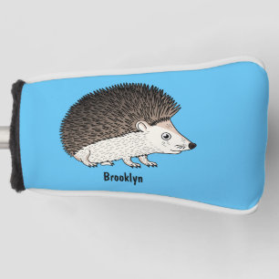 Niedliche Cartoon-Abbildung eines Igels Golf Headcover