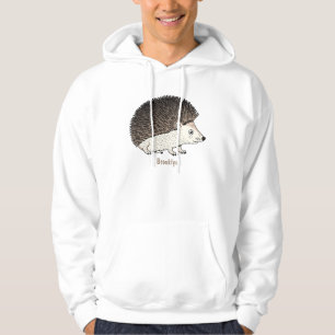 Niedliche Cartoon-Abbildung eines Igels Hoodie