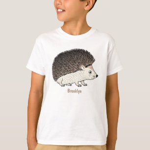 Niedliche Cartoon-Abbildung eines Igels T-Shirt