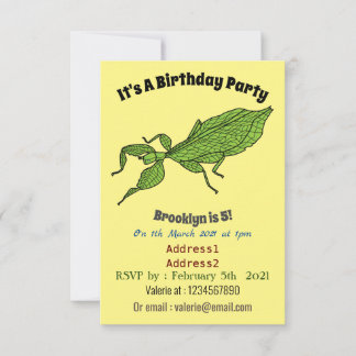 Niedliche Cartoon-Abbildung Einladung