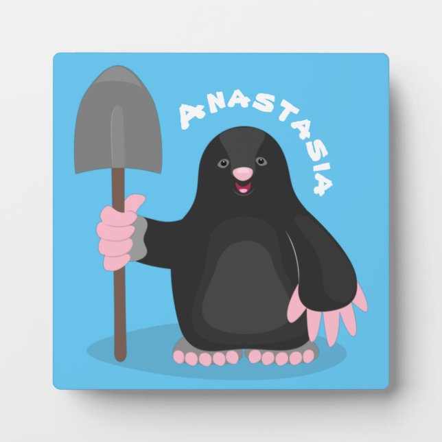 Niedliche Cartoon-Abbildung Fotoplatte (Vorderseite)