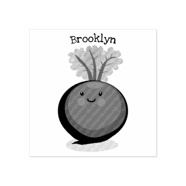 Niedliche Cartoon-Abbildung für glückliche Rübenwu Gummistempel (Prägung)