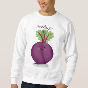 Niedliche Cartoon-Abbildung für glückliche Rübenwu Sweatshirt