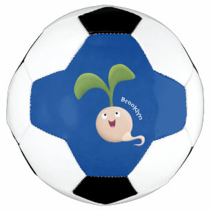 Niedliche Cartoon-Abbildung Fußball