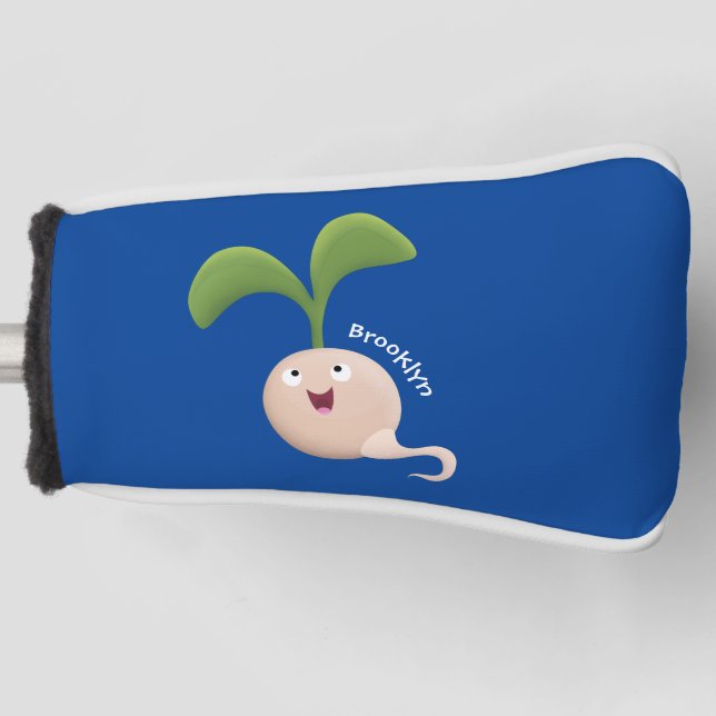 Niedliche Cartoon-Abbildung Golf Headcover (Vorderseite)