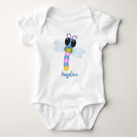 Niedliche Cartoon-Abbildung in Blau und Rosa