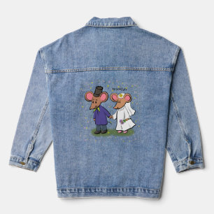 Niedliche Cartoon-Abbildung Jeansjacke